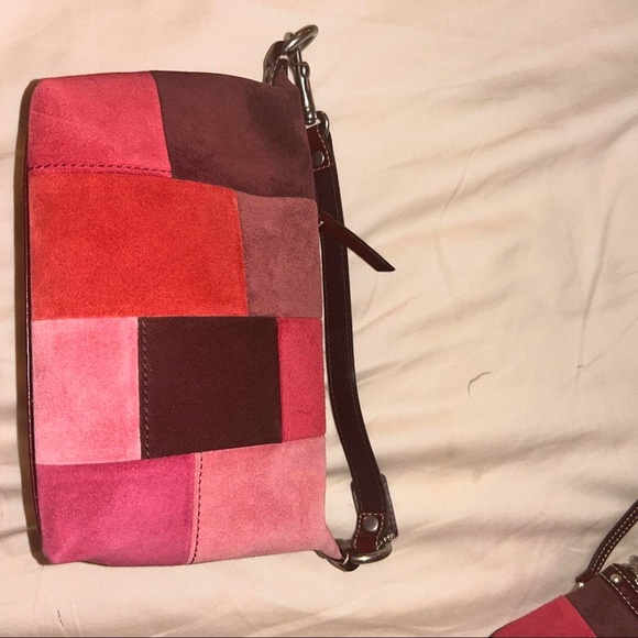COACH - Groovy Suede Patchwork 
Mini Bag and Wallet SET - Picture 3 of 5